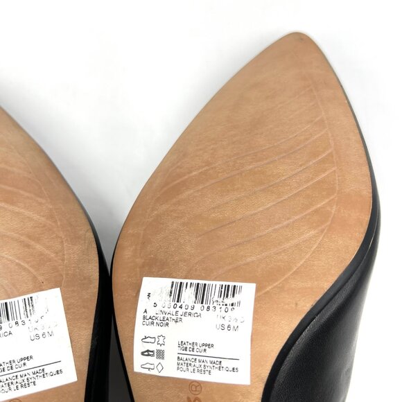 Clarks‎ Size 6 Linvale Jerica Black Leather Point Toe Kitten Heels Pumps Shoes - Picture 12 of 15